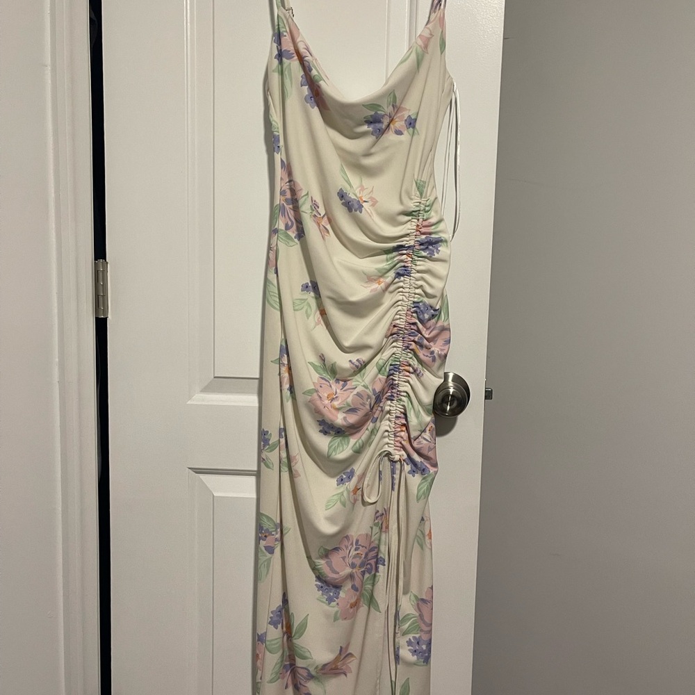 Floral Cream Maxi Dress